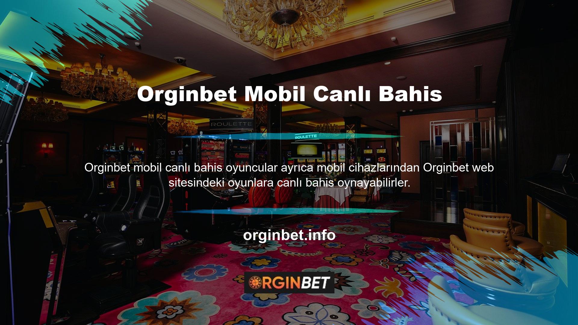 Orginbet web sitesi mobil kullanım için oldukça iyi bir teknik altyapıya sahiptir