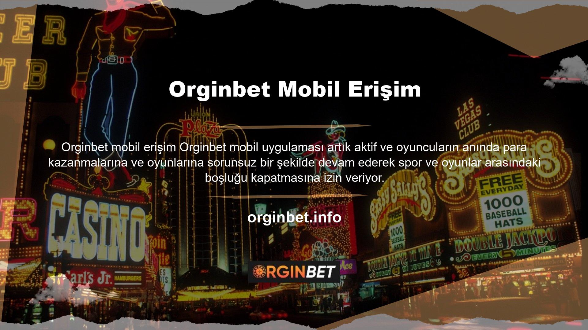 Orginbet ister telefon ister tablet olsun, herhangi bir mobil cihaza yüklenebilen süper uyumlu bir uygulamadır