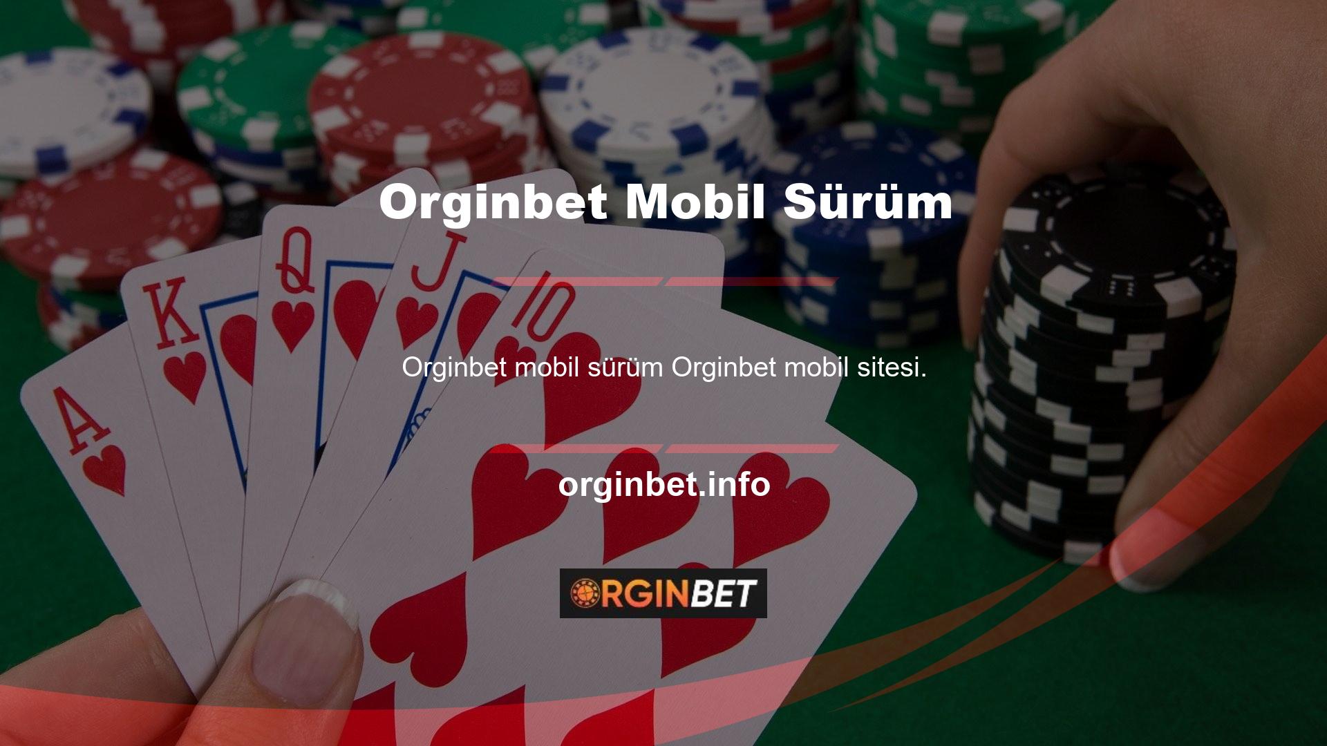 Mobil sürümü merak eden arkadaşlar Orginbet mobil sitesinin mevcut adresini dikkate almalıdır